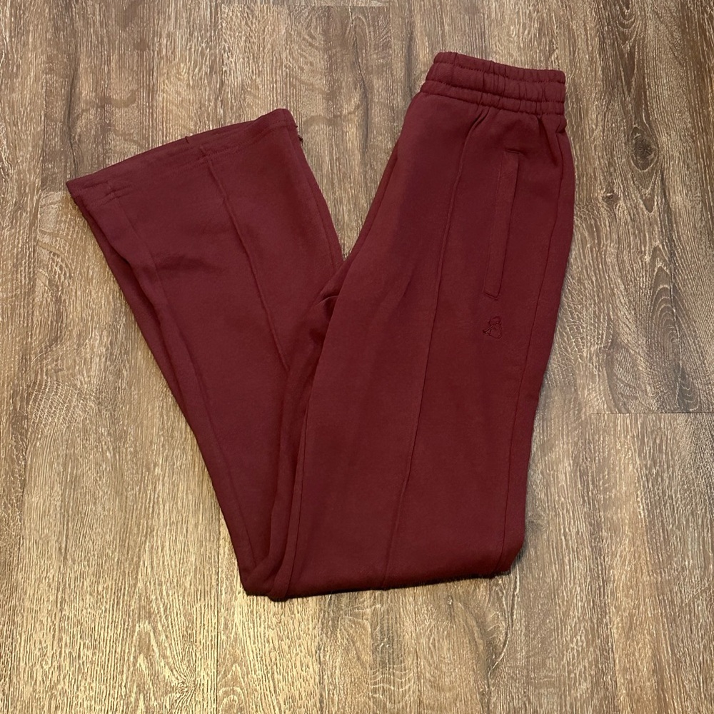 Women's Burgundy Track Pants